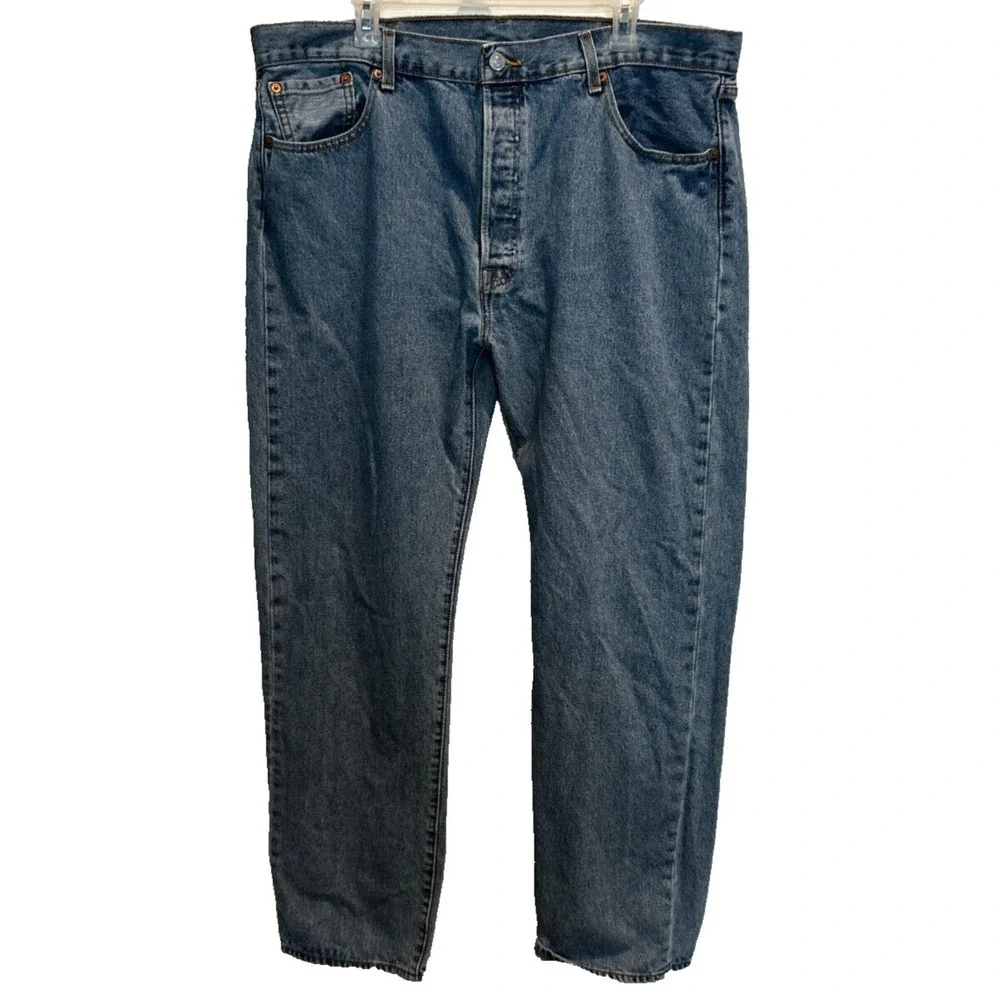 Levi's 501‎ Original Fit Jeans 40x32 Men's Blue Med Wash Straight Leg Button Fly